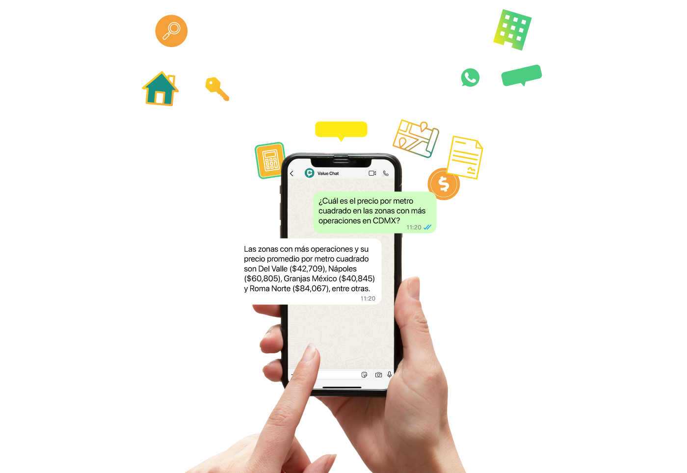 Valuechat, asesor inmobiliario de IA en WhatsApp